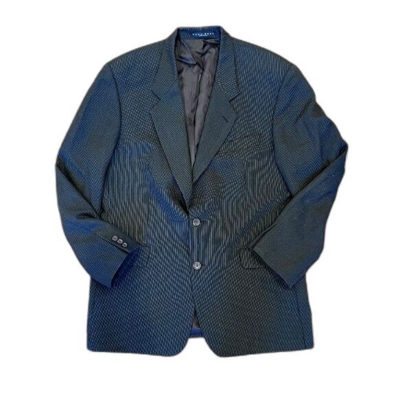 Hugo Boss Bigsby & Kruthers Black Sport Coat Blazer Apollon Akropolis 44R Wool - Picture 2 of 7